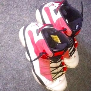 Jordan six rings Carmine White